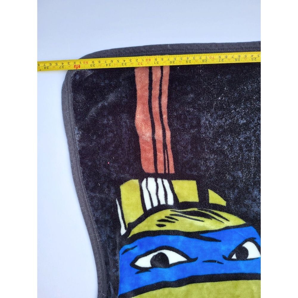 Teenage Mutant Ninja Turtles Soft Fleece Throw Blanket 4 Faces Nickelodeon‎ - Picture 3 of 4